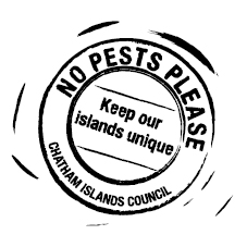 Keep our islands unique. No pests please. Chatham Islands Council. 